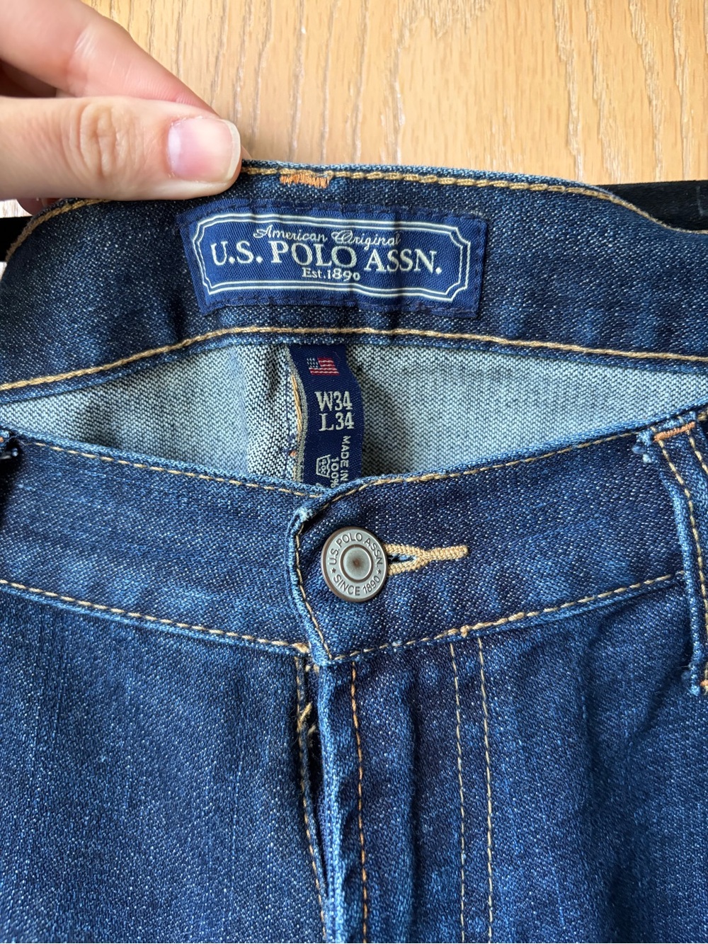 U.S. Polo Assn. Men’s Indigo  Jeans 34x34